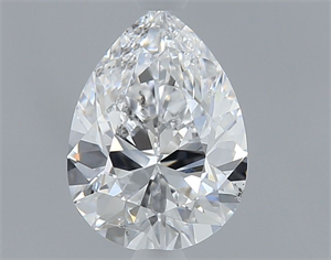 Picture of Natural Diamond 0.50 Carats, Pear with  Cut, D Color, SI2 Clarity and Certified by GIA