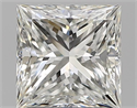 Natural Diamond 1.61 Carats, Princess with  Cut, H Color, VS1 Clarity and Certified by GIA