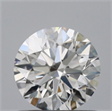 Natural Diamond 0.74 Carats, Round with Excellent Cut, F Color, VVS1 Clarity and Certified by IGI
