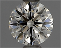 Natural Diamond 0.40 Carats, Round with Excellent Cut, J Color, VVS2 Clarity and Certified by GIA