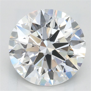 Picture of Lab Grown Diamond 2.40 Carats, Round with Excellent Cut, D Color, VVS1 Clarity and Certified by GIA