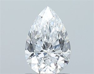Picture of Natural Diamond 0.90 Carats, Pear with  Cut, D Color, VS1 Clarity and Certified by GIA