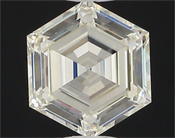 Picture of Natural Diamond 0.57 Carats, HEXAGONAL with  Cut, I Color, VS2 Clarity and Certified by GIA