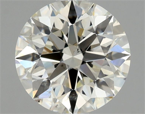 Picture of Natural Diamond 1.21 Carats, Round with Excellent Cut, K Color, SI1 Clarity and Certified by GIA