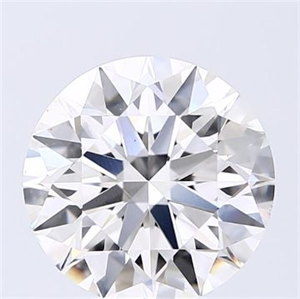 Picture of Lab Grown Diamond 4.32 Carats, Round with Excellent Cut, F Color, VS1 Clarity and Certified by GIA