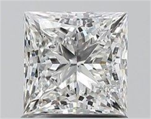 Picture of Natural Diamond 1.03 Carats, Princess with  Cut, G Color, SI1 Clarity and Certified by GIA