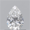 Diamante Natural 0.51 quilates, De pera , Color E, claridad VVS2 y certificado GIA