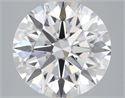 Lab Grown Diamond 3.07 Carats, Round with Ideal Cut, D Color, VVS2 Clarity and Certified by IGI