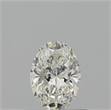 Natural Diamond 0.50 Carats, Oval with  Cut, H Color, VS1 Clarity and Certified by GIA