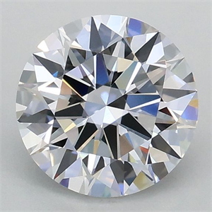 Picture of Lab Grown Diamond 1.02 Carats, Round with Ideal Cut, D Color, VVS2 Clarity and Certified by IGI