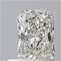 Natural Diamond 0.70 Carats, Radiant with  Cut, H Color, VVS2 Clarity and Certified by GIA