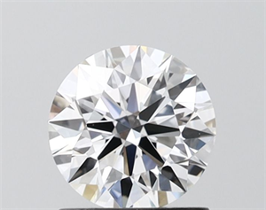 Picture of Lab Grown Diamond 1.03 Carats, Round with Ideal Cut, D Color, VVS2 Clarity and Certified by IGI