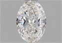 Natural Diamond 0.50 Carats, Oval with  Cut, F Color, VVS2 Clarity and Certified by GIA