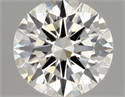 Natural Diamond 0.54 Carats, Round with Excellent Cut, I Color, VS2 Clarity and Certified by GIA