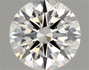 Picture of Natural Diamond 0.54 Carats, Round with Excellent Cut, I Color, VS2 Clarity and Certified by GIA