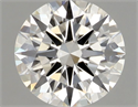 Natural Diamond 0.54 Carats, Round with Excellent Cut, I Color, VS2 Clarity and Certified by GIA