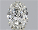 Natural Diamond 0.50 Carats, Oval with  Cut, H Color, IF Clarity and Certified by GIA