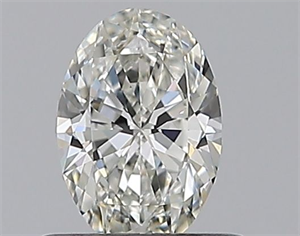 Picture of Natural Diamond 0.50 Carats, Oval with  Cut, H Color, IF Clarity and Certified by GIA