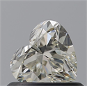 Natural Diamond 0.50 Carats, Heart with  Cut, I Color, VVS2 Clarity and Certified by IGI
