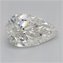 Natural Diamond 1.20 Carats, Pear with  Cut, H Color, SI2 Clarity and Certified by GIA