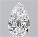 Diamante Natural 1.30 quilates, De pera , Color E, claridad VVS2 y certificado GIA