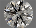 Natural Diamond 0.74 Carats, Round with Excellent Cut, H Color, IF Clarity and Certified by IGI