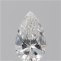 Natural Diamond 0.50 Carats, Pear with  Cut, F Color, VS1 Clarity and Certified by GIA