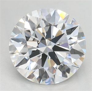 Picture of Lab Grown Diamond 2.36 Carats, Round with Excellent Cut, D Color, VVS1 Clarity and Certified by GIA