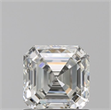 Natural Diamond 1.03 Carats, Asscher with  Cut, I Color, VVS1 Clarity and Certified by GIA
