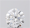 Lab Grown Diamond 1.01 Carats, Round with Ideal Cut, D Color, VVS2 Clarity and Certified by IGI