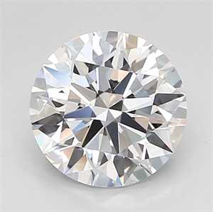 Picture of Lab Grown Diamond 2.74 Carats, Round with Ideal Cut, E Color, IF Clarity and Certified by IGI