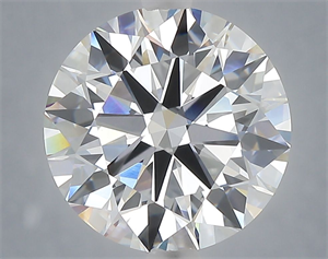 Picture of Lab Grown Diamond 4.74 Carats, Round with Ideal Cut, F Color, VVS1 Clarity and Certified by IGI