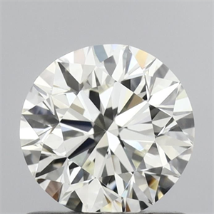 Picture of Natural Diamond 0.90 Carats, Round with Excellent Cut, I Color, IF Clarity and Certified by IGI