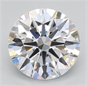 Lab Grown Diamond 2.50 Carats, Round with Excellent Cut, D Color, VVS1 Clarity and Certified by GIA