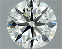 Natural Diamond 0.70 Carats, Round with Very Good Cut, J Color, VS2 Clarity and Certified by IGI