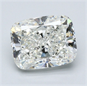 Natural Diamond 3.06 Carats, Cushion with  Cut, I Color, VVS2 Clarity and Certified by GIA