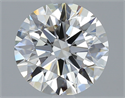 Diamante Natural 1.50 quilates, Redondo , Color I, claridad VVS1 y certificado GIA