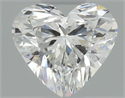 Natural Diamond 0.51 Carats, Heart with  Cut, G Color, SI2 Clarity and Certified by GIA
