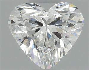 Picture of Natural Diamond 0.51 Carats, Heart with  Cut, G Color, SI2 Clarity and Certified by GIA