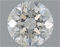 Natural Diamond 1.20 Carats, Round with Excellent Cut, G Color, SI2 Clarity and Certified by IGI