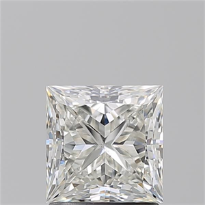 Picture of Natural Diamond 1.61 Carats, Princess with  Cut, J Color, SI2 Clarity and Certified by GIA