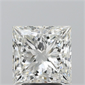 Natural Diamond 3.01 Carats, Princess with  Cut, H Color, SI1 Clarity and Certified by GIA