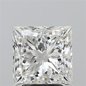 Picture of Natural Diamond 3.01 Carats, Princess with  Cut, H Color, SI1 Clarity and Certified by GIA