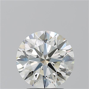 Picture of Natural Diamond 2.81 Carats, Round with Excellent Cut, J Color, VS2 Clarity and Certified by IGI