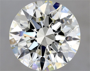 Picture of Natural Diamond 3.01 Carats, Round with Excellent Cut, J Color, IF Clarity and Certified by HRD
