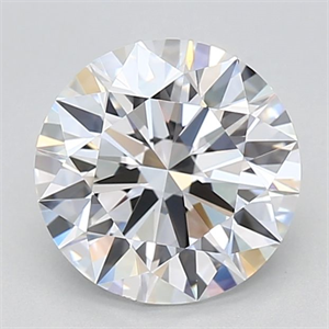 Picture of Lab Grown Diamond 2.07 Carats, Round with Ideal Cut, D Color, VVS1 Clarity and Certified by IGI