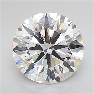 Picture of Lab Grown Diamond 4.29 Carats, Round with Ideal Cut, D Color, IF Clarity and Certified by IGI
