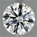 Lab Grown Diamond 2.83 Carats, Round with Ideal Cut, D Color, VS1 Clarity and Certified by IGI