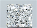Natural Diamond 1.00 Carats, Princess with  Cut, G Color, VS2 Clarity and Certified by GIA