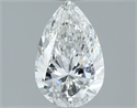 Natural Diamond 1.21 Carats, Pear with  Cut, F Color, SI1 Clarity and Certified by GIA
